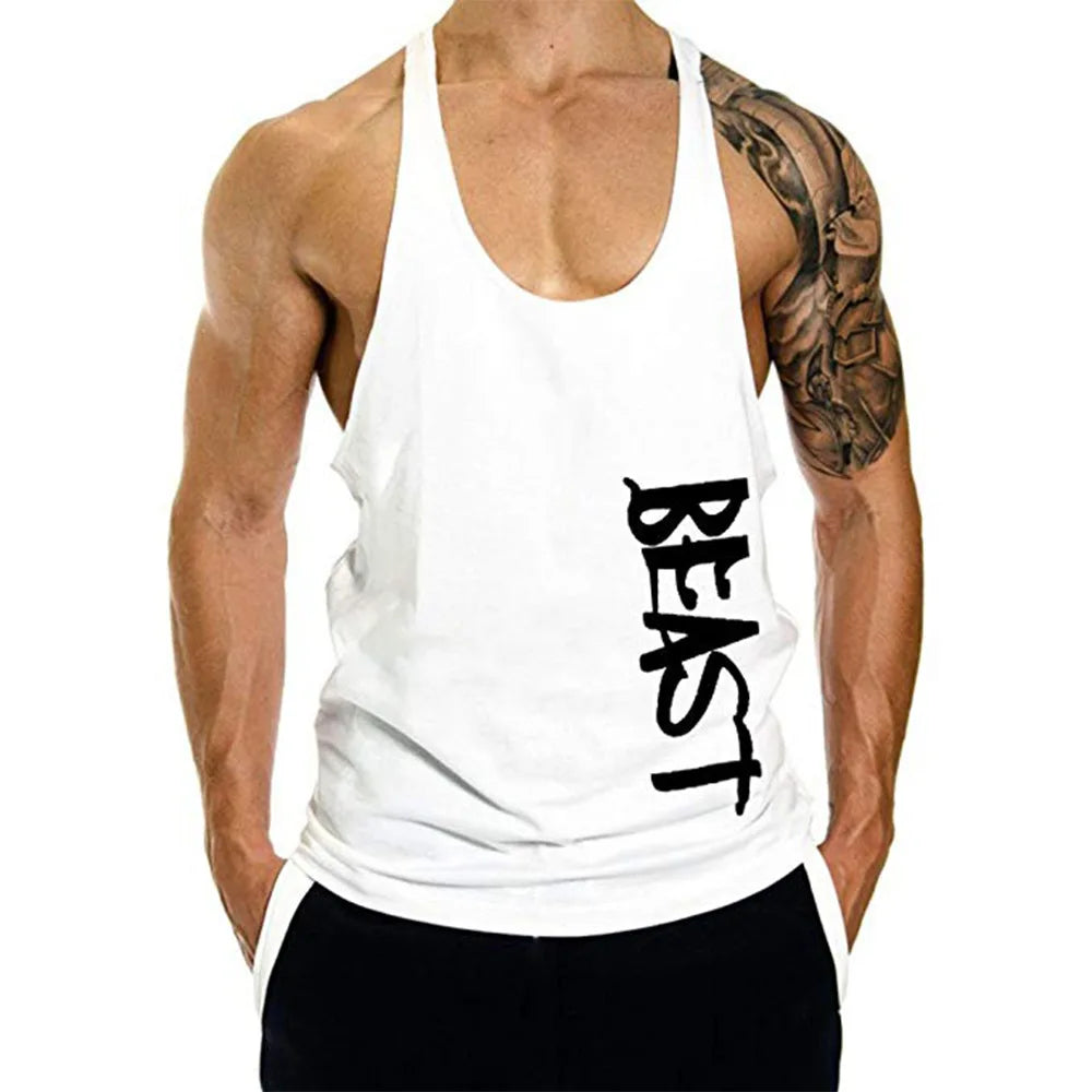 Gym Tank Top Men Fitness Clothing Mens Bodybuilding Tank Tops Summer Gym Clothing for Male Sleeveless Vest Shirts Plus Size