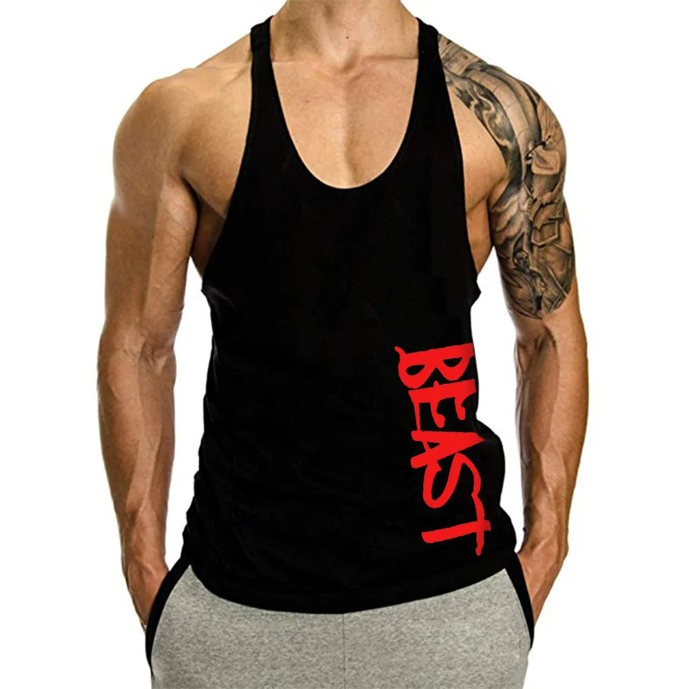 Gym Tank Top Men Fitness Clothing Mens Bodybuilding Tank Tops Summer Gym Clothing for Male Sleeveless Vest Shirts Plus Size
