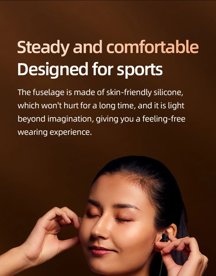 BT8 Wireless Bluetooth Earphones Headphones Outdoor Sports Headset V5.3 Display Button Control Earbuds for Music