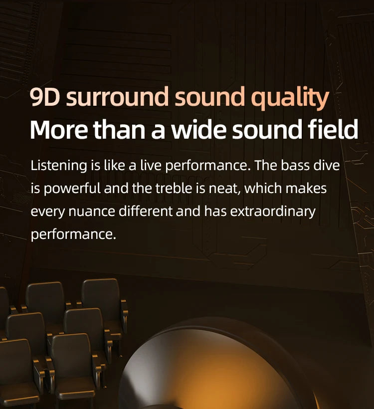 BT8 Wireless Bluetooth Earphones Headphones Outdoor Sports Headset V5.3 Display Button Control Earbuds for Music