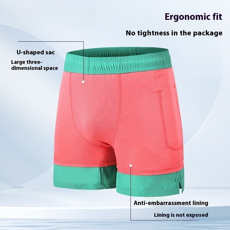 Anti-embarrassment Swimsuit Quick-drying Beach Pants Men's Plus Size