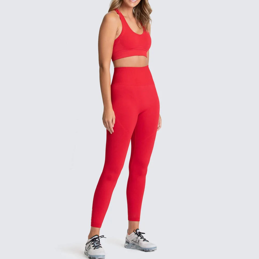 2/3/4PCS Seamless Women Yoga Set Workout Sportswear Gym Clothes Fitness Long Sleeve Crop Top High Waist Leggings Sports Suit2021
